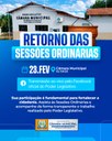 Retorno das Sessões Ordinárias